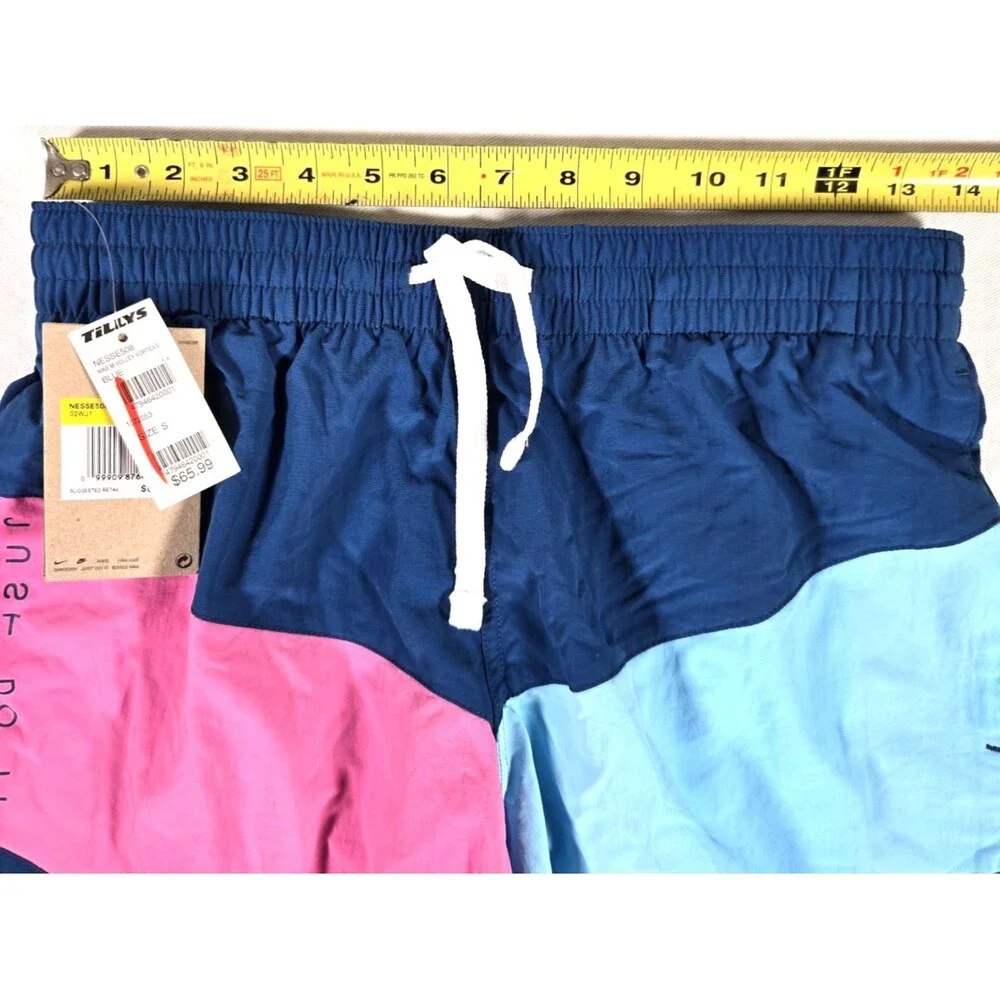 Nike Swim Trunks Men's Small Shorts Volley Blue Aqua New